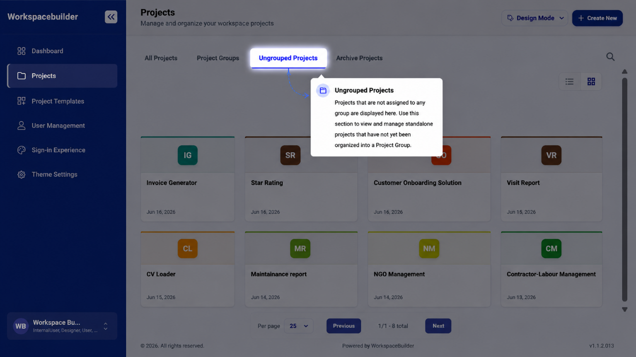 Ungrouped Projects