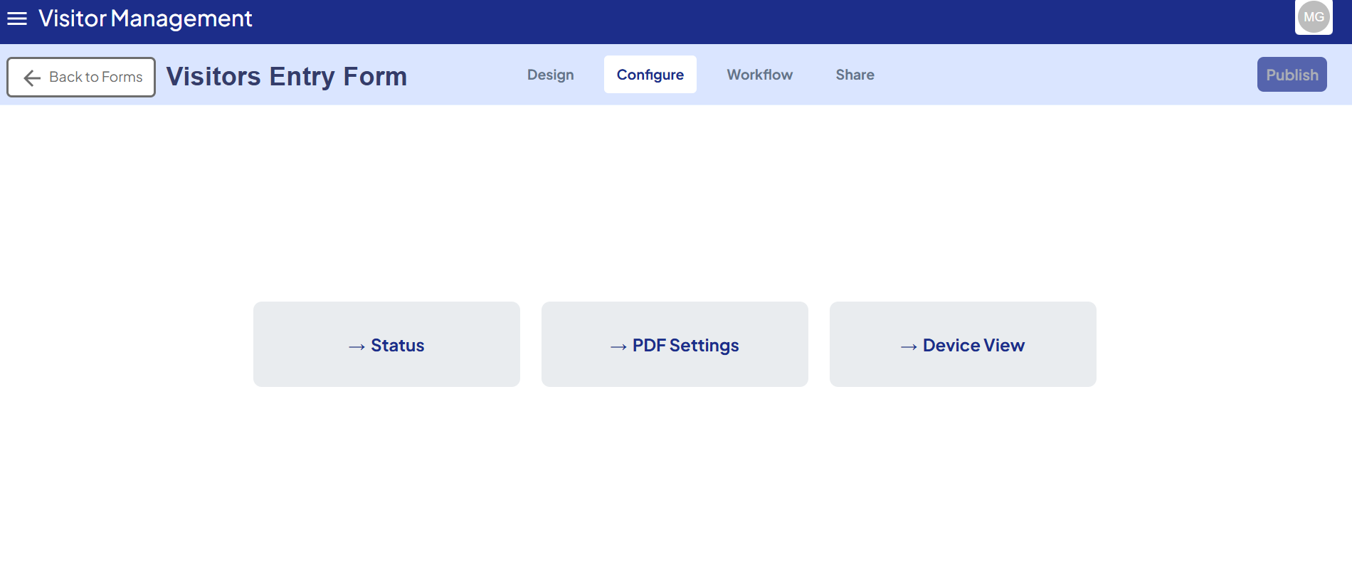 configure